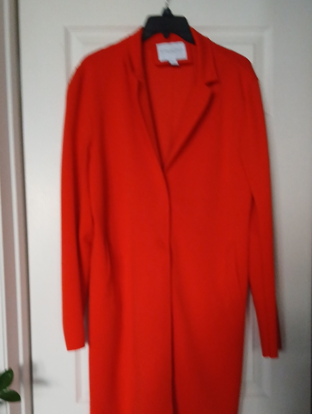 Carolina Belle Bright Red Long Trench Coat